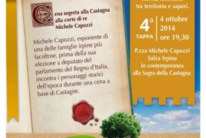 A Salza Irpina la “Cena segreta alla Castagna alla corte di re Michele Capozzi”