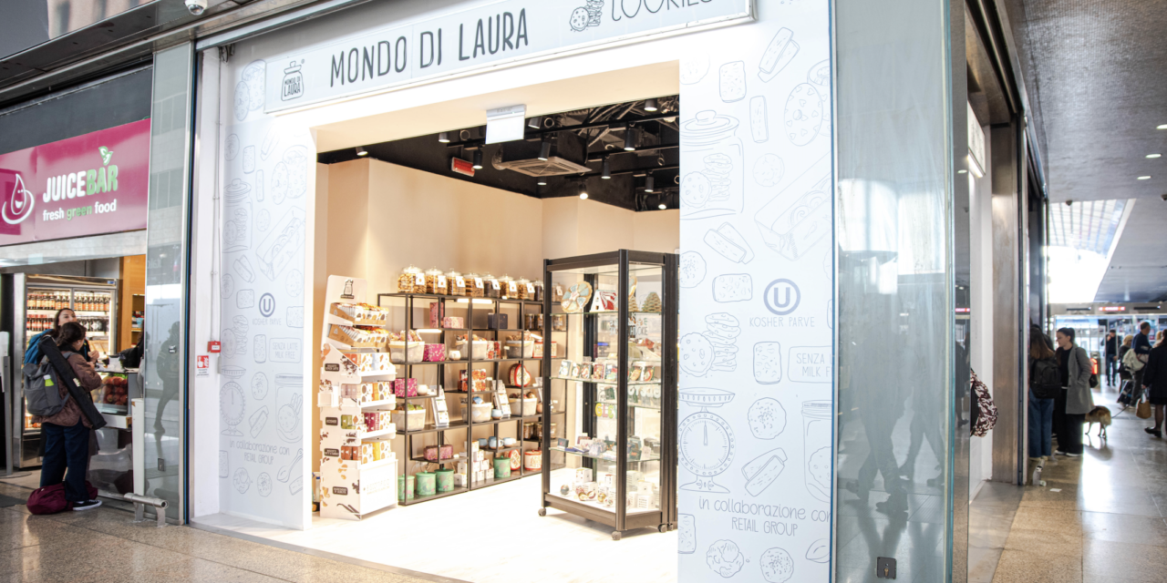 MONDO DI LAURA APRE UN TEMPORARY STORE DEI SUOI BISCOTTI GOLOSI ALLA  STAZIONE TERMINI